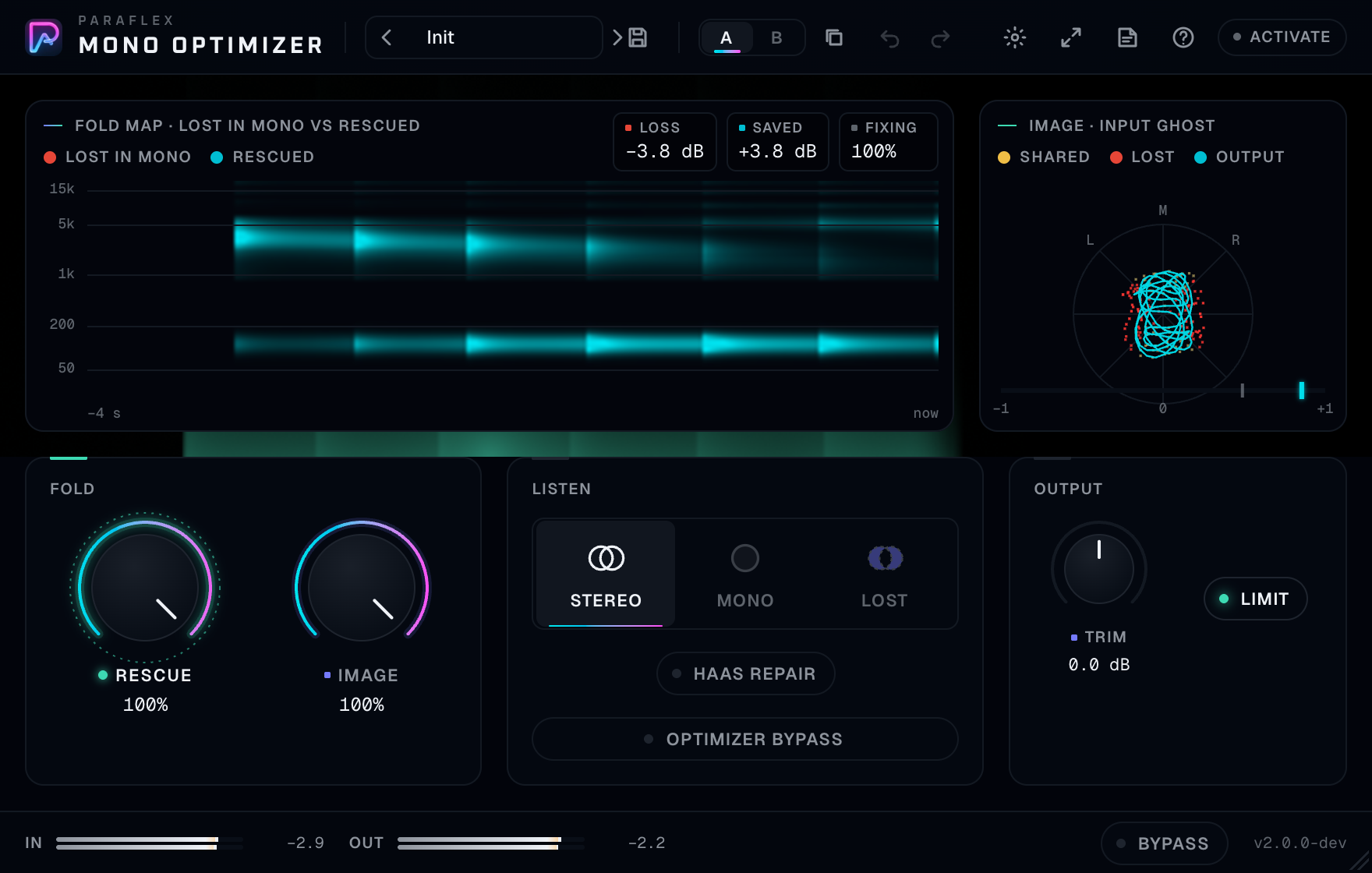 Mono Optimizer by Paraflex Audio — Keep the song when the mix folds to mono